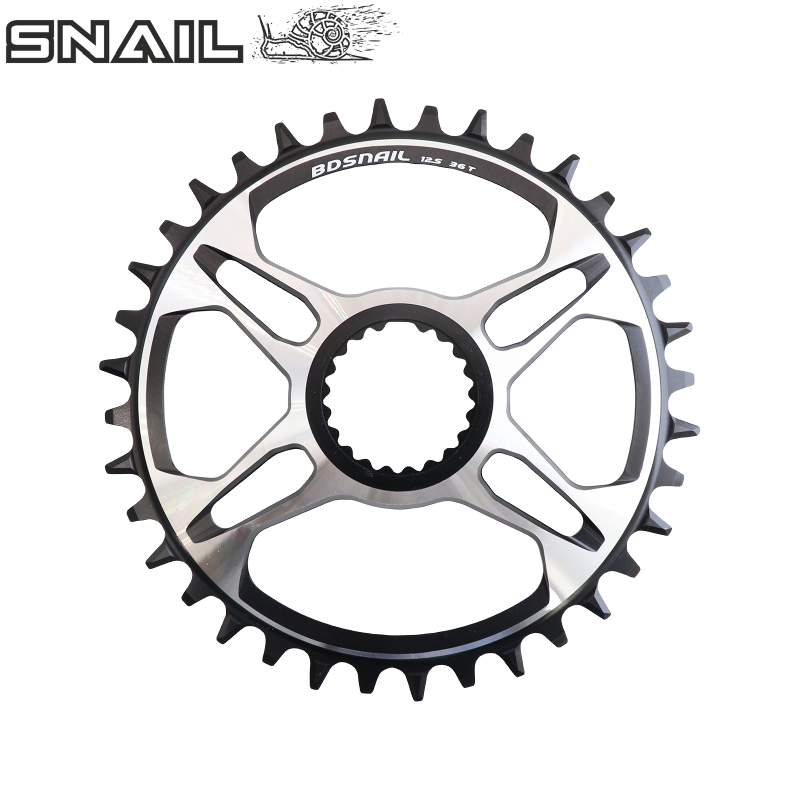 SNAIL Round/Oval Direct Mount Chainring for Shimano M9100 M8100 M7100 M6100 Narrow-Wide 32–38T