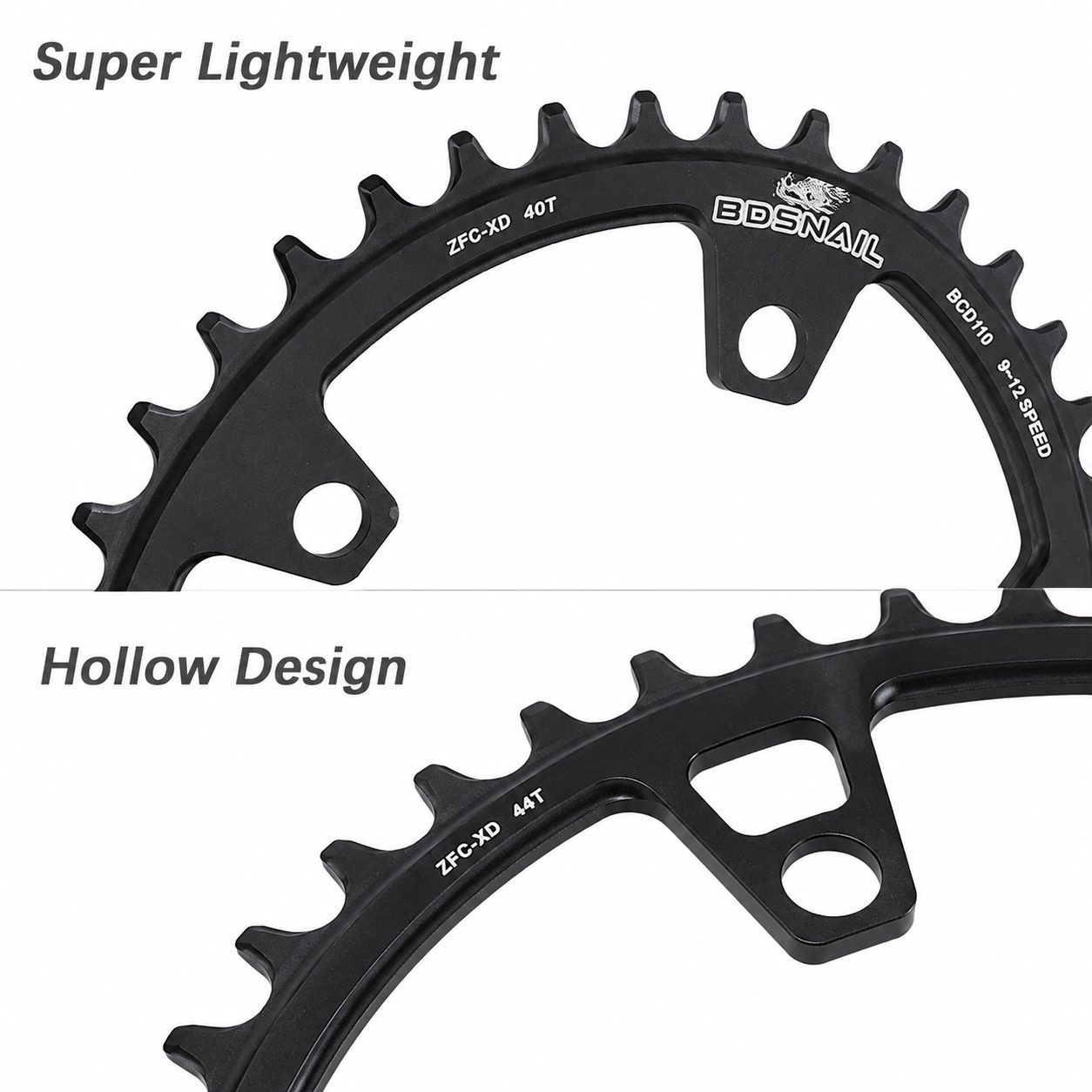 SNAIL 110BCD Round Chainring for SRAM Force Red Rival S350 S900 for Narrow-Wide 38–44T