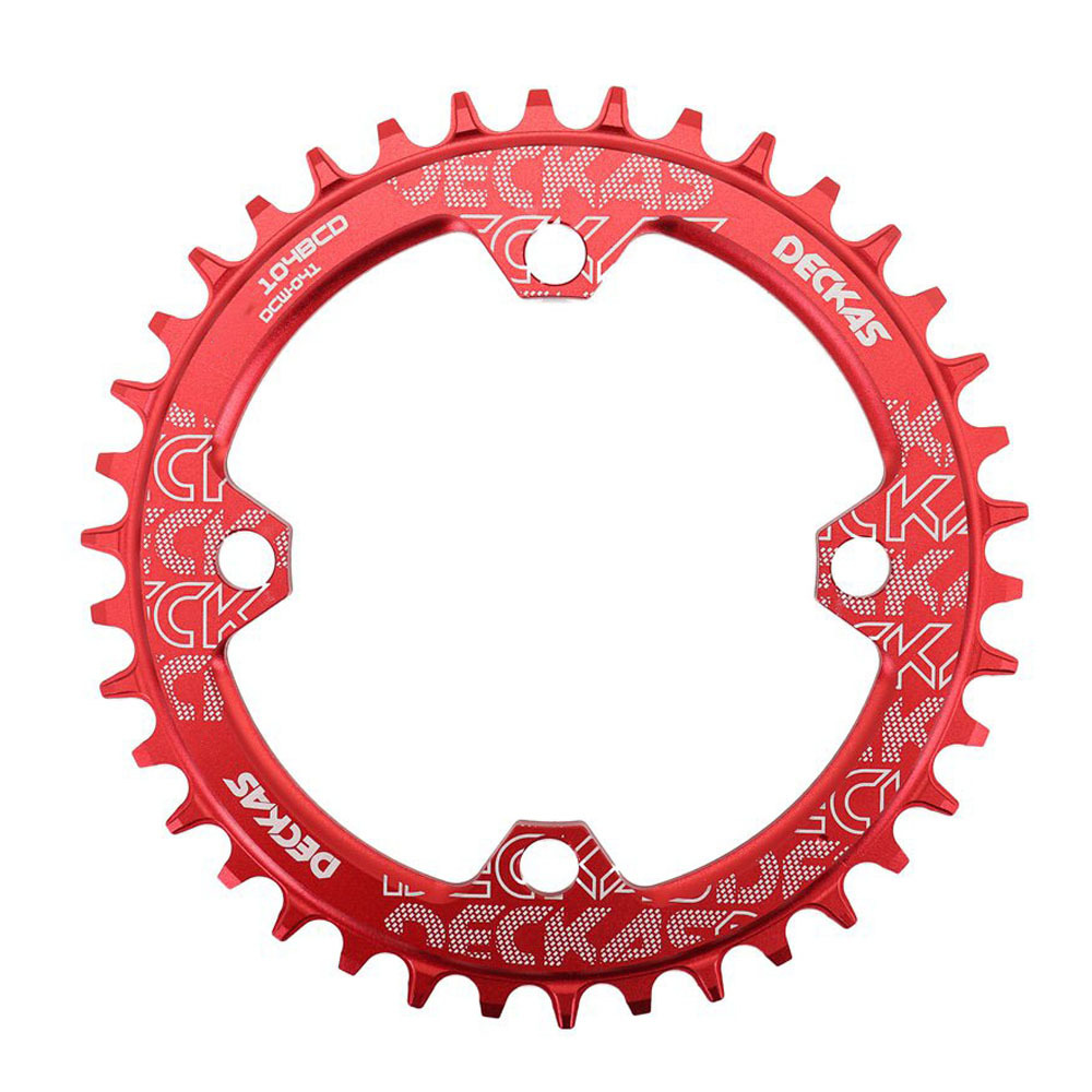 Deckas Round Bike Chainring 104BCD 30 32 34 36 40 42 44 46 48T 50 52 Tooth MTB Bike Mountain Bike Chain Ring Chainwheel 104 Bcd