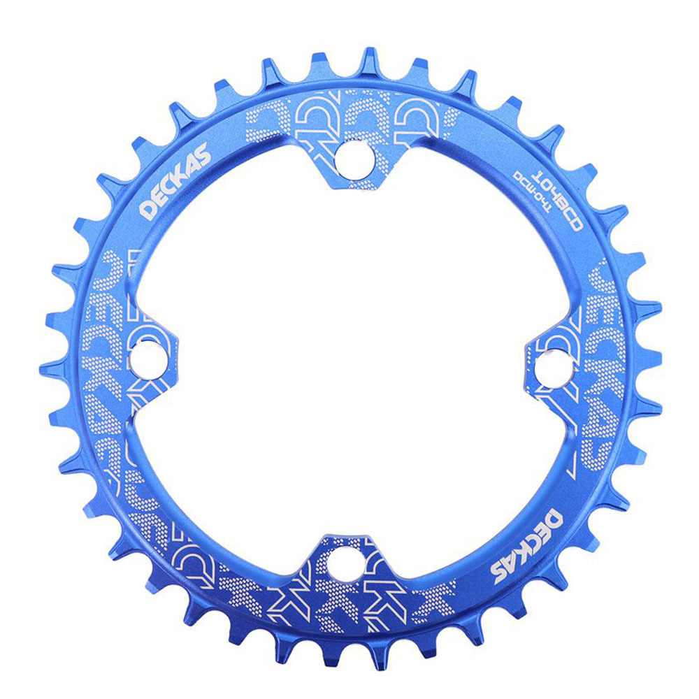 Deckas Round Bike Chainring 104BCD 30 32 34 36 40 42 44 46 48T 50 52 Tooth MTB Bike Mountain Bike Chain Ring Chainwheel 104 Bcd
