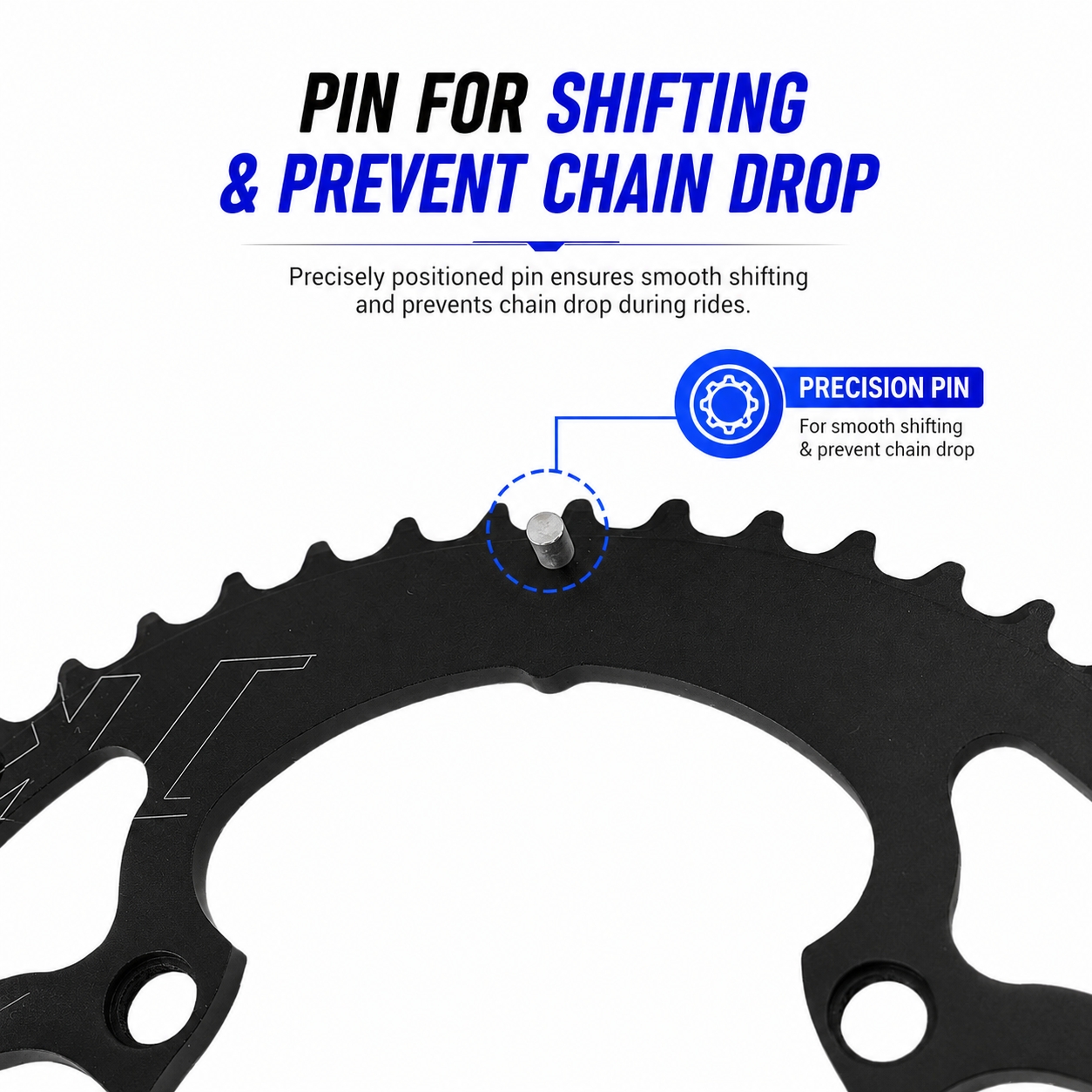 DJC Road Bike Chainring 110bcd 4 Bolts Oval 2x Chainring Double