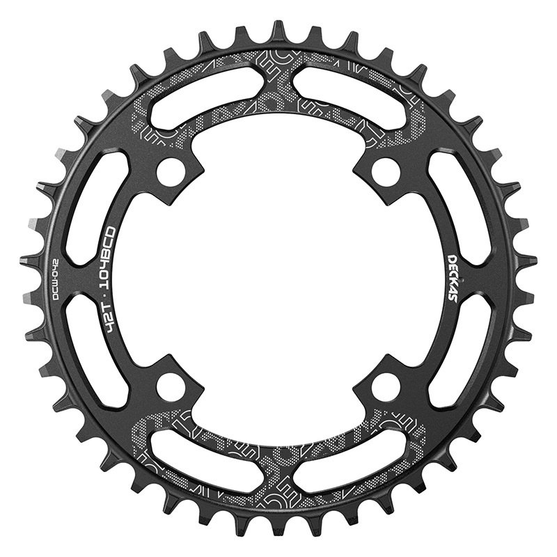 Deckas Round Bike Chainring 104BCD 30 32 34 36 40 42 44 46 48T 50 52 Tooth MTB Bike Mountain Bike Chain Ring Chainwheel 104 Bcd