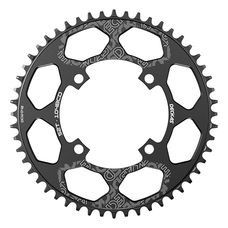Deckas Round Bike Chainring 104BCD 30 32 34 36 40 42 44 46 48T 50 52 Tooth MTB Bike Mountain Bike Chain Ring Chainwheel 104 Bcd