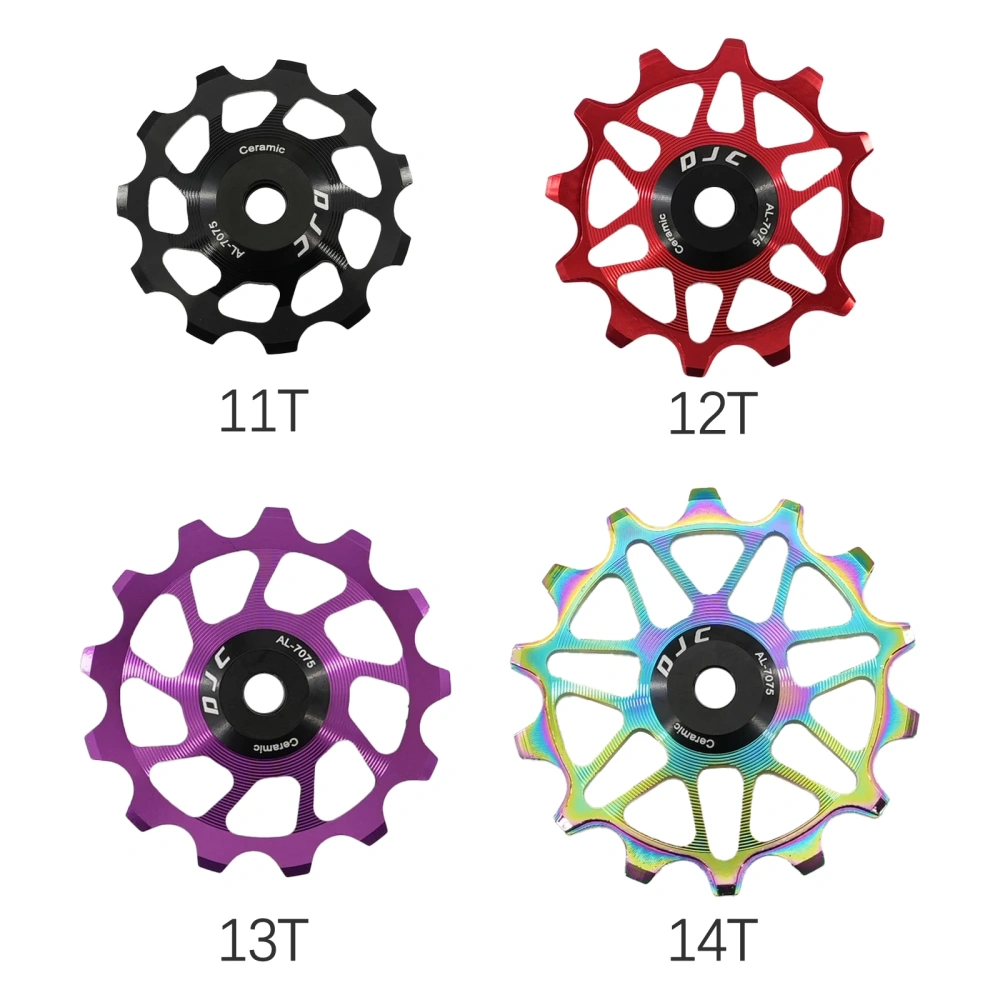 DJC Ceramic Bearing Pulley Wheel 7-12 Speed 11T 12T 13T 14T MTB Road Bike Jockey Narrow Wide for Shimano for SRAM Derailleur