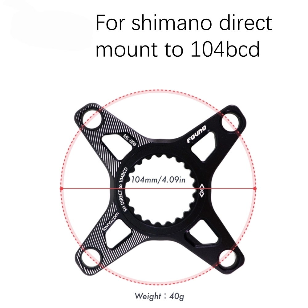 Deckas Direct Mount Chainring Round Oval 28T 30T 32T 34T 36T 38T for Shimano XTR M9100 XT M8100 SLX M7100 Deore M6100 MT900 | 104BCD Spider Adapter Kit | Narrow Wide 9 10 11 12 Speed