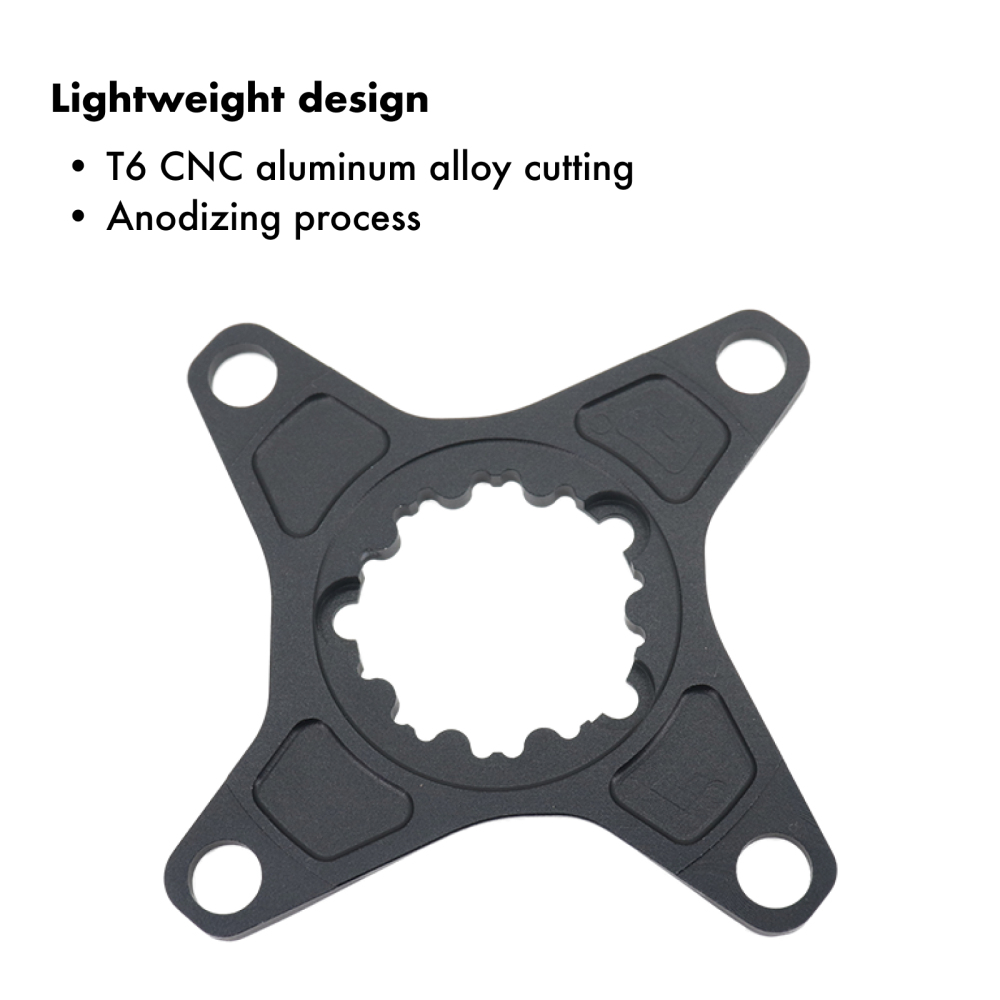 DECKAS 6mm Offset Chainring Kit for SRAM 3-Bolt, 104BCD Spider Adapter + 32T-38T Round/Oval Narrow Wide Chainring
