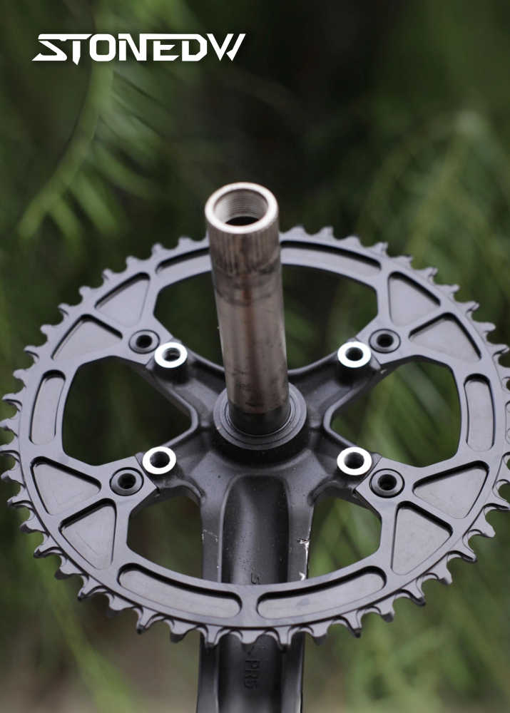 STONE BCD120P Round Narrow Wide Chainring 38T–54T for PR5 / PR6 Cranksets, 7075-T651 Aluminum