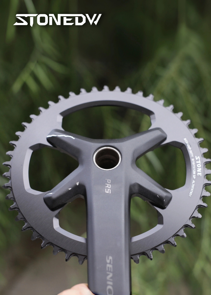 STONE BCD120P Round Narrow Wide Chainring 38T–54T for PR5 / PR6 Cranksets, 7075-T651 Aluminum