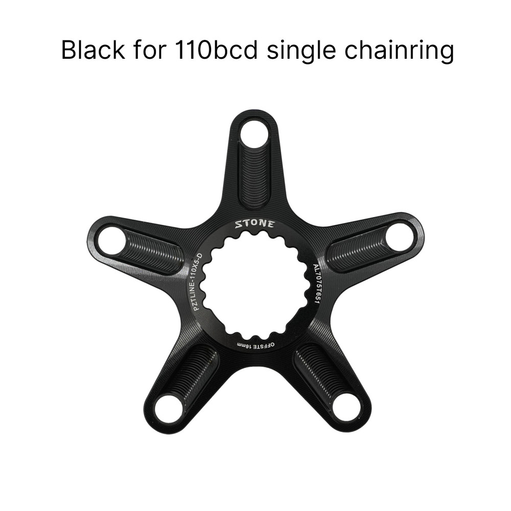 STONE 110BCD 130bcd Chainring Spider for Brompton T-Line Folding Bike Carbon Fiber Crankset Direct Mount 1X Chainring Adapter 7075-T6 Aluminum