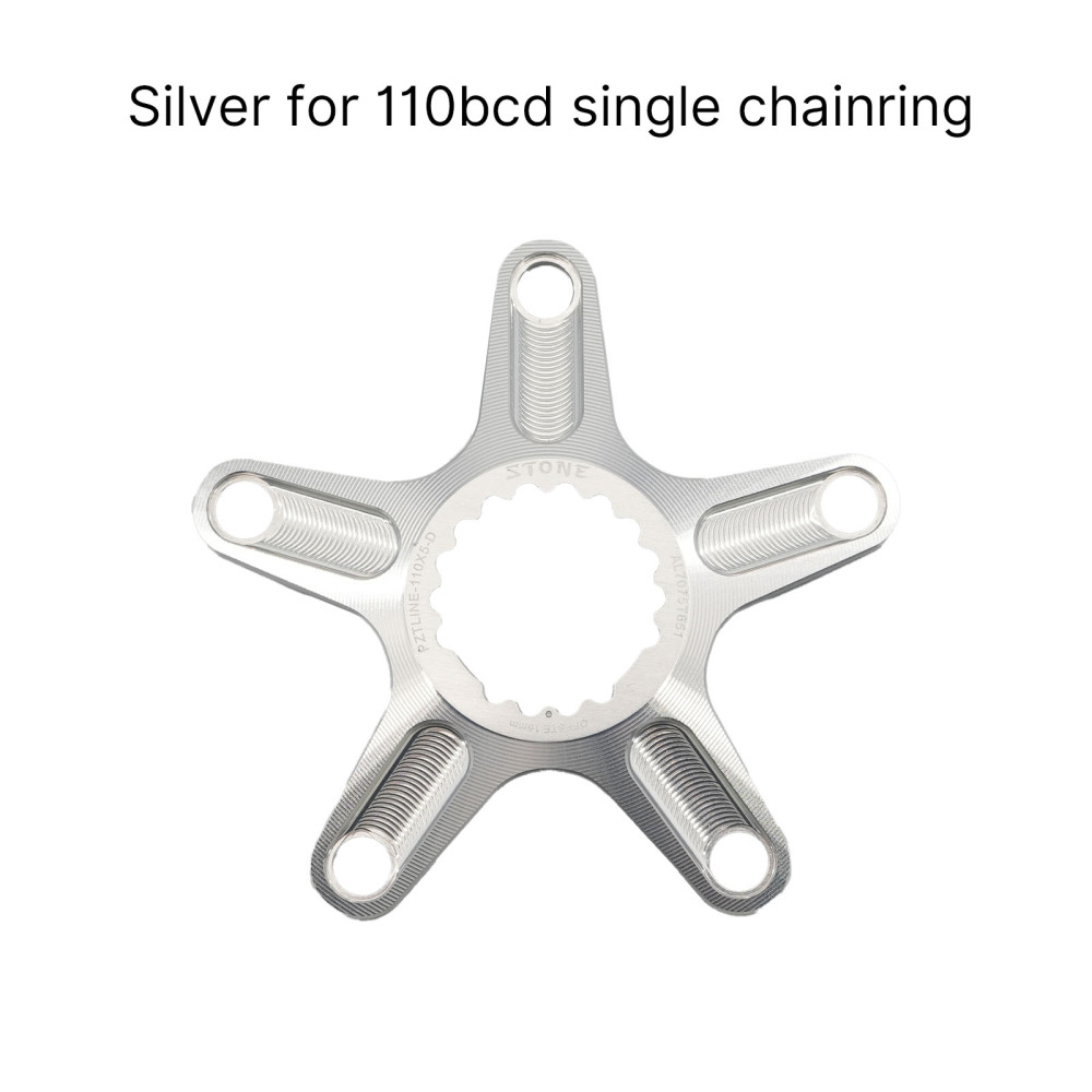 STONE 110BCD 130bcd Chainring Spider for Brompton T-Line Folding Bike Carbon Fiber Crankset Direct Mount 1X Chainring Adapter 7075-T6 Aluminum