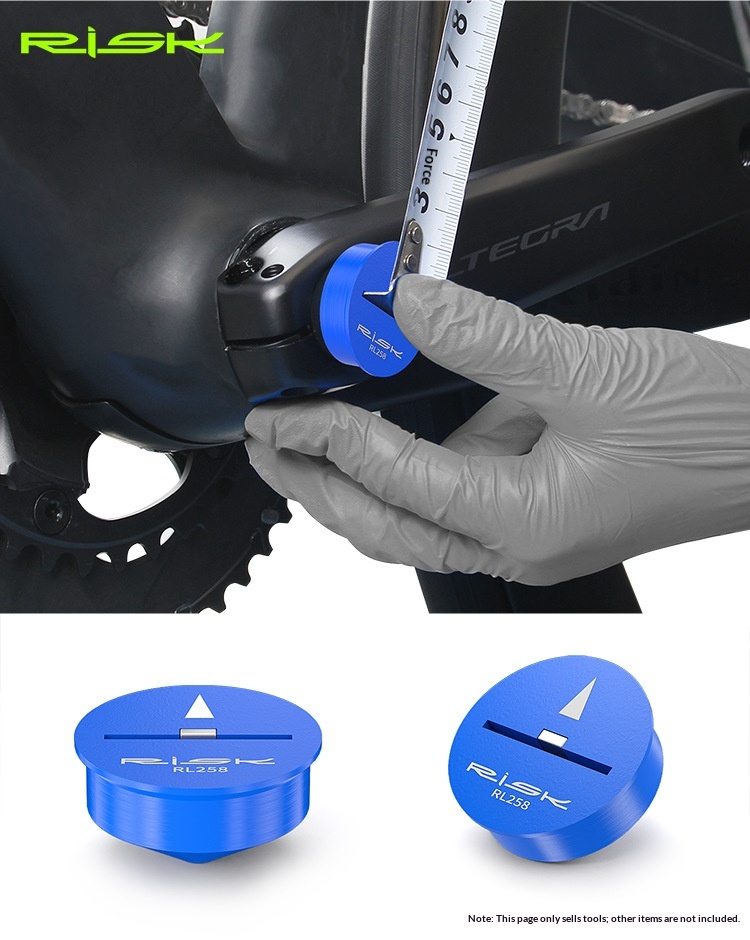 RISK RL257/RL258 Bike Saddle Height Measuring Tools – Seat Height Marker & Bottom Bracket Center Locator for Accurate Bicycle Fit