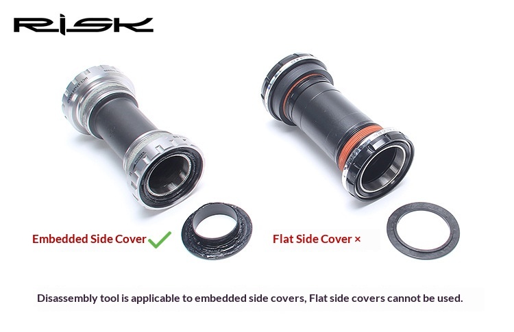 RISK RL293-RL298 Bike Bottom Bracket Dust Cap Removal & Installation Tool Set for 24mm/29mm Spindle BB52 DUB
