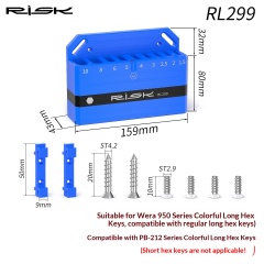RL299 Hex Key Wall-Mounted Organizer Rack