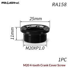 RISK RA158 M20 4-Tooth Crank Cap Screw
