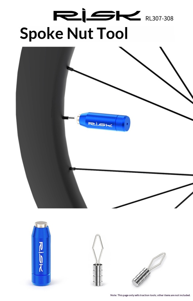 RISK RL307 RL308 Magnetic Spoke Nipple Puller Tool for Carbon Wheel Rim Building 13G 14G 15G