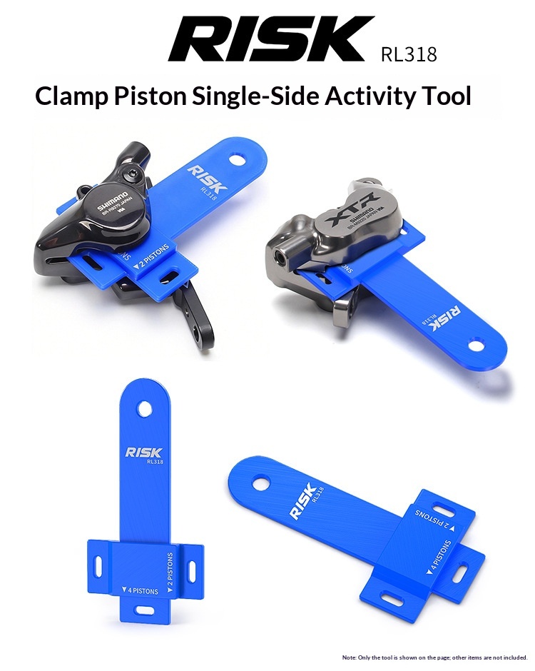 RISK Hydraulic Disc Brake Caliper Piston Tool Set for Piston Reset and Single-Side Movement