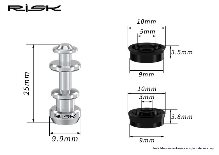 RISK RT126 Titanium Brake Lever Piston Repair Kit for Shimano XT M785 M8000 SLX M7000 Hydraulic Disc Brakes