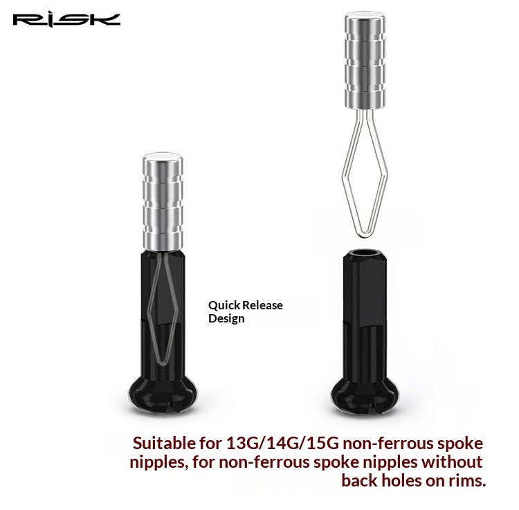 RISK RL307 RL308 Magnetic Spoke Nipple Puller Tool for Carbon Wheel Rim Building 13G 14G 15G