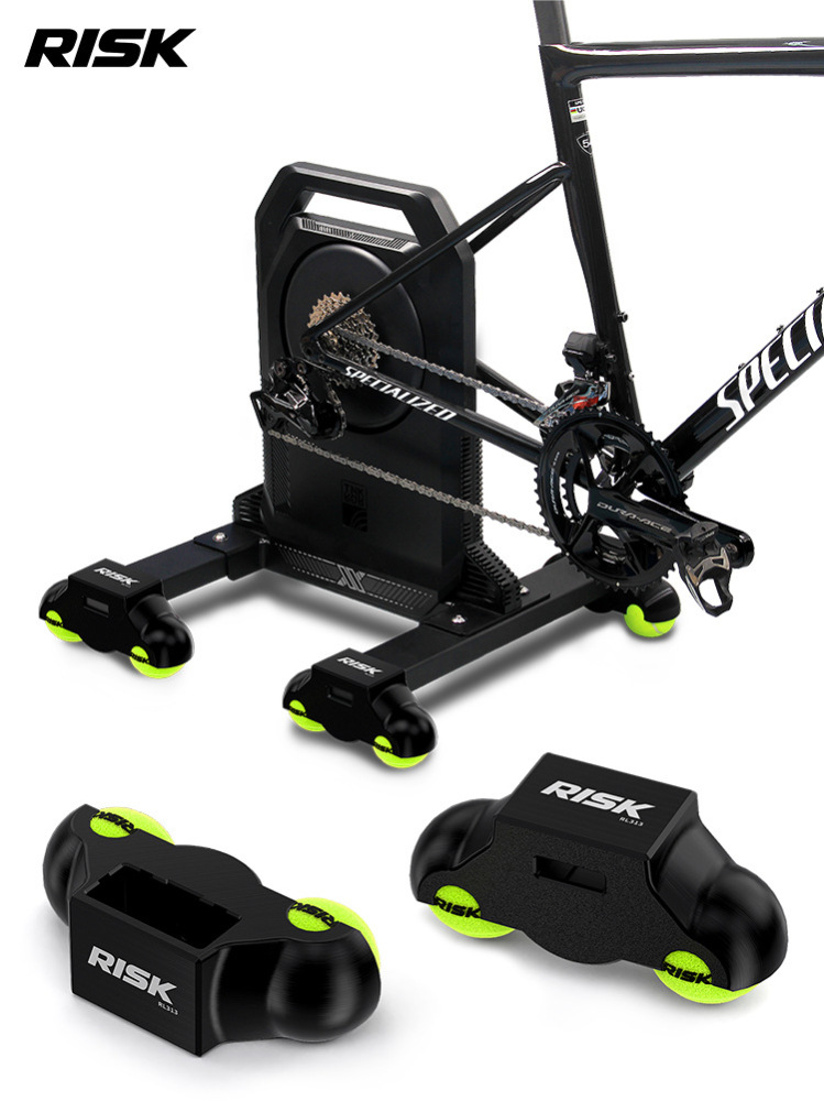 RISK Rocker Feet Base Kit for Indoor Bike Trainers – Shock-Absorbing Tennis Ball Pads for X2, X2 MAX, XX PRO Gen 1/Gen 2/Folding Models