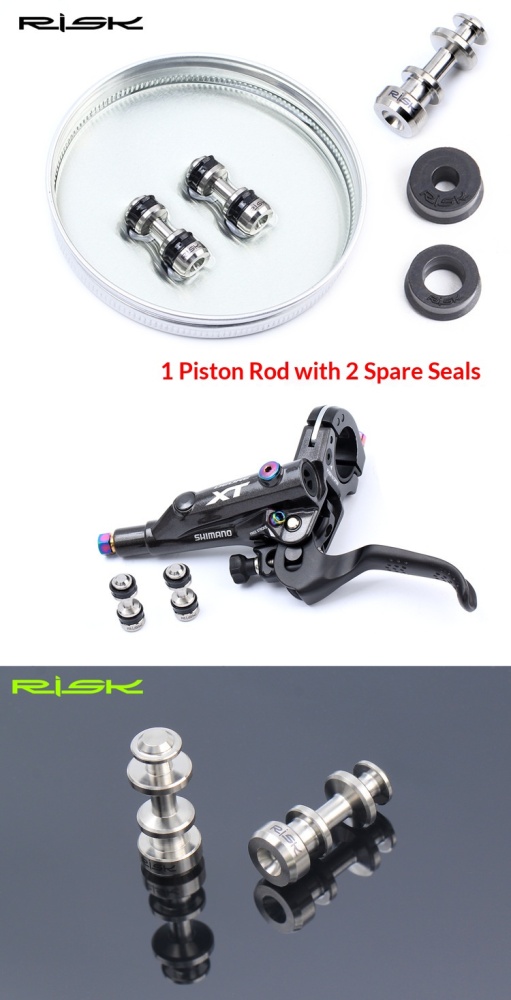 RISK RT126 Titanium Brake Lever Piston Repair Kit for Shimano XT M785 M8000 SLX M7000 Hydraulic Disc Brakes