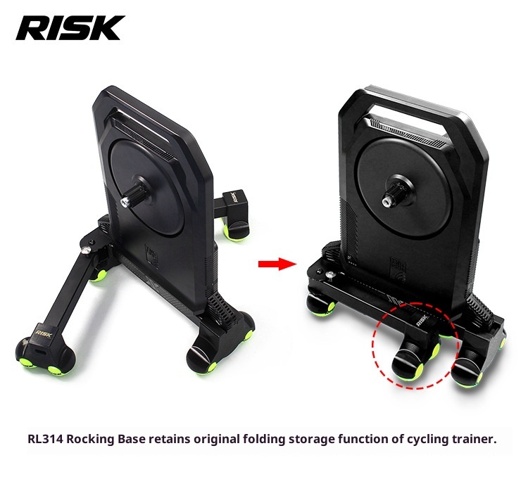 RISK Rocker Feet Base Kit for Indoor Bike Trainers – Shock-Absorbing Tennis Ball Pads for X2, X2 MAX, XX PRO Gen 1/Gen 2/Folding Models