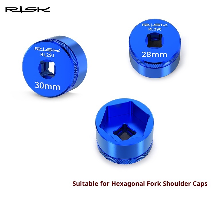 RISK Suspension Fork Top Cap Socket Tool for MTB Air Fork Hex Shoulder Caps 20-32mm