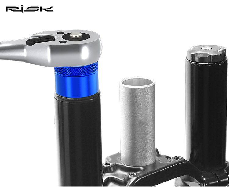 RISK Suspension Fork Top Cap Socket Tool for MTB Air Fork Hex Shoulder Caps 20-32mm