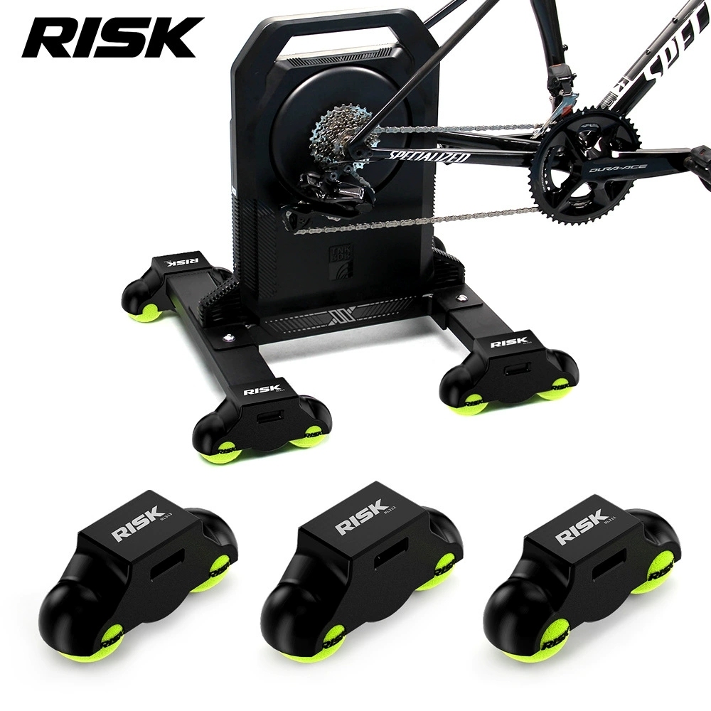 RISK Rocker Feet Base Kit for Indoor Bike Trainers – Shock-Absorbing Tennis Ball Pads for X2, X2 MAX, XX PRO Gen 1/Gen 2/Folding Models