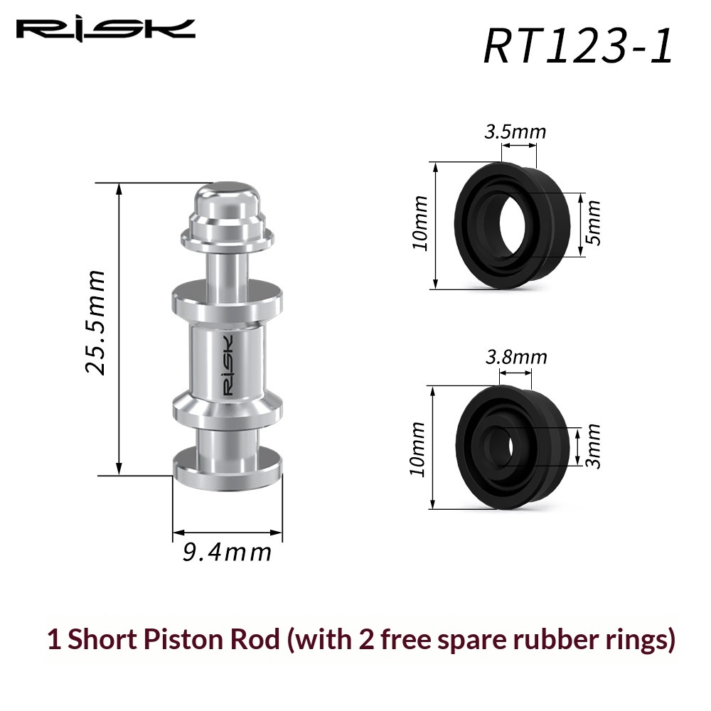 RISK RT123 Titanium Brake Lever Piston & Seal Kit for SRAM Guide R RSC Ultimate Level DB5 Hydraulic Disc Brakes