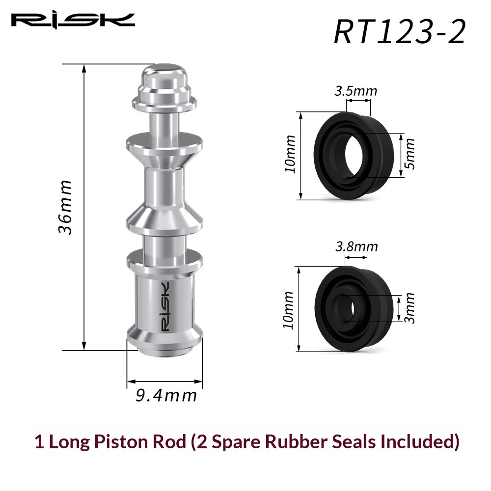RISK RT123 Titanium Brake Lever Piston & Seal Kit for SRAM Guide R RSC Ultimate Level DB5 Hydraulic Disc Brakes