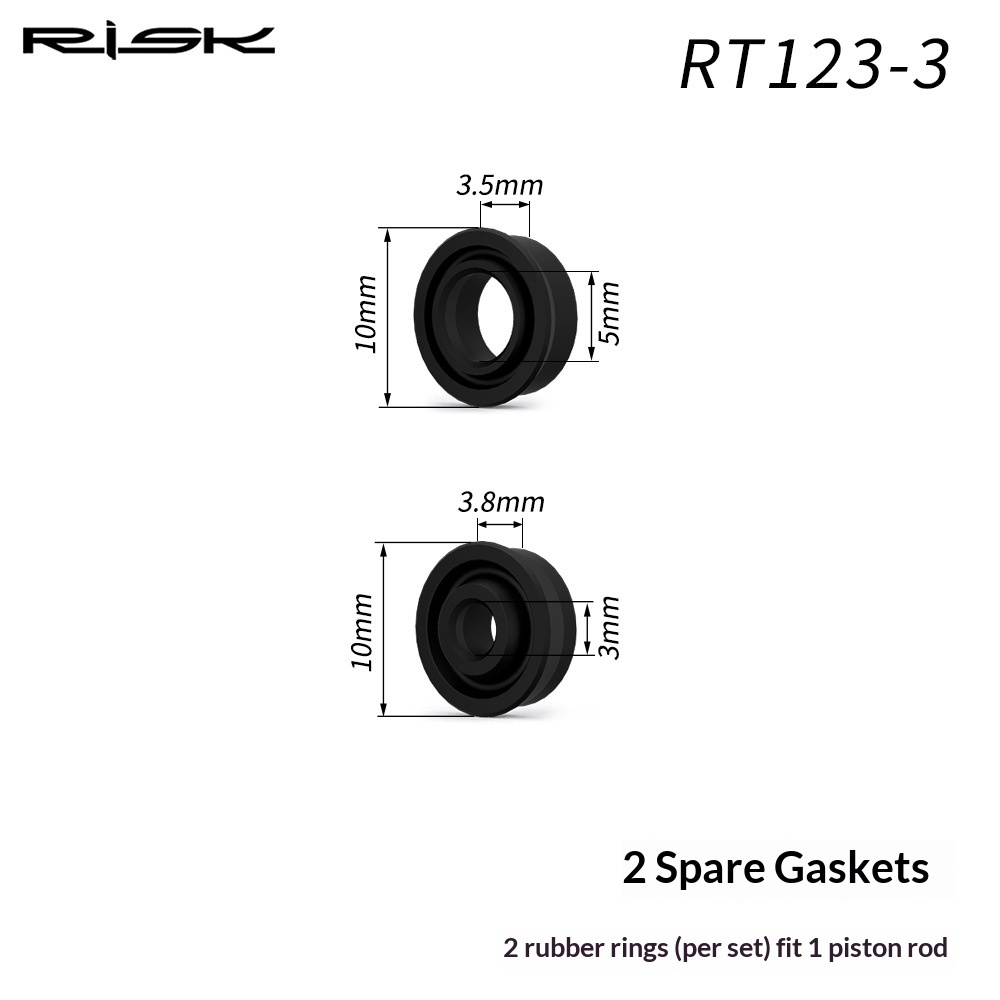 RISK RT123 Titanium Brake Lever Piston & Seal Kit for SRAM Guide R RSC Ultimate Level DB5 Hydraulic Disc Brakes