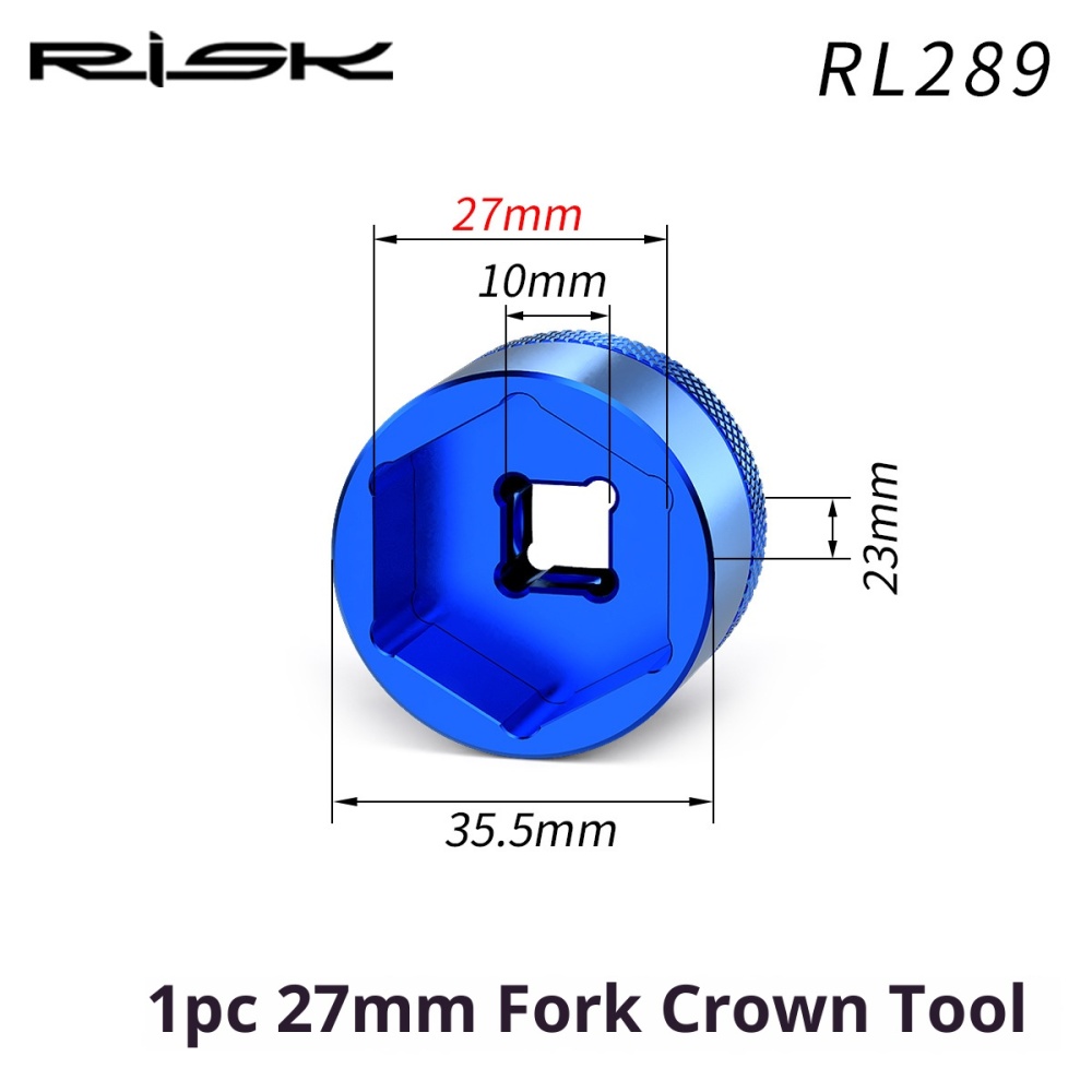 RISK Suspension Fork Top Cap Socket Tool for MTB Air Fork Hex Shoulder Caps 20-32mm