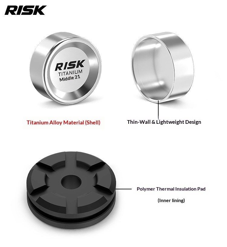 RISK RT146 Titanium Disc Brake Caliper Piston Repair Kit for Shimano R7170 R8170 R9270, Piston O-Rings, Reset Tool, Side Cover Tool and 3/8" Ratchet Wrench