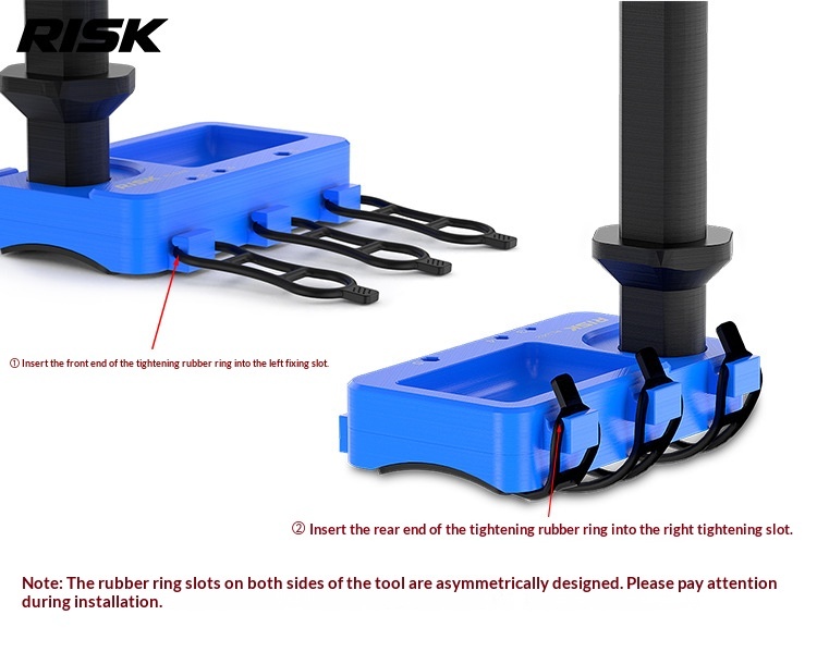 RISK RL342 Bicycle Dummy Head Tube Tool, Handlebar & Stem Service Holder for MTB and Road Bike Repair