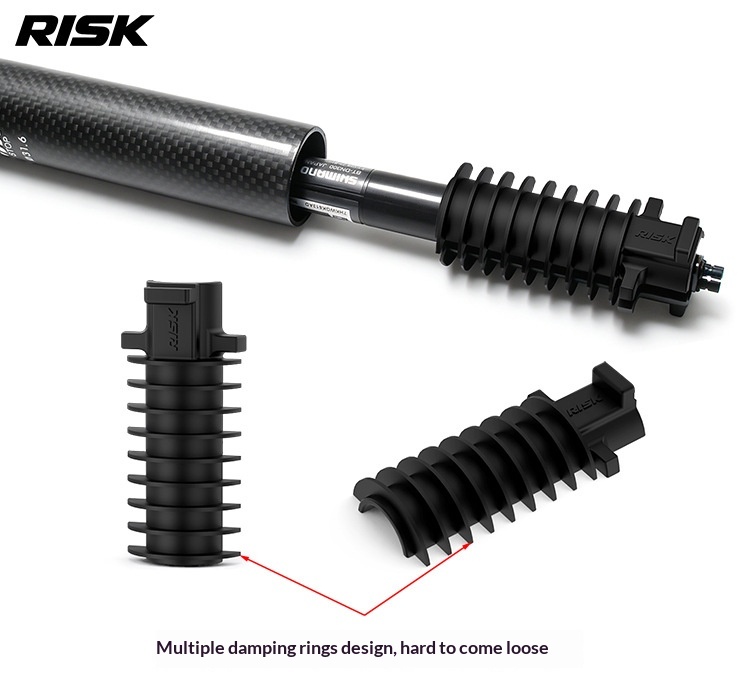 RISK RL343/RL344 Di2 Electronic Shifting Battery Holder Sleeve for Round Seatposts, Rubber Battery Mount Adapter for Shimano BT-DN300