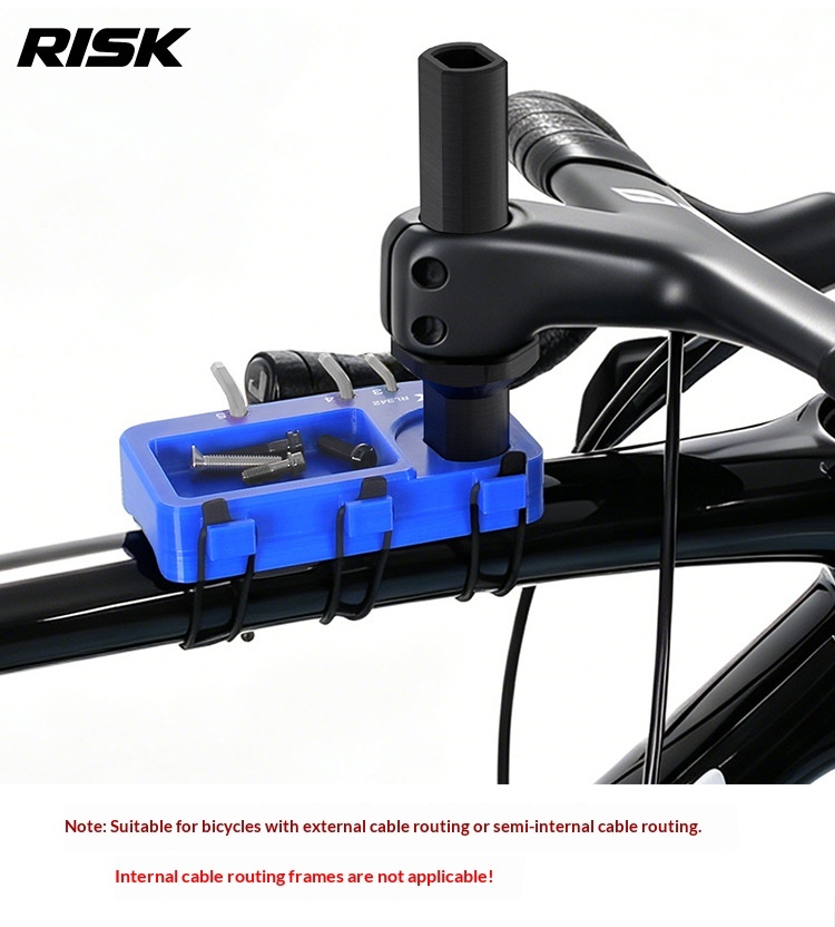RISK RL342 Bicycle Dummy Head Tube Tool, Handlebar & Stem Service Holder for MTB and Road Bike Repair