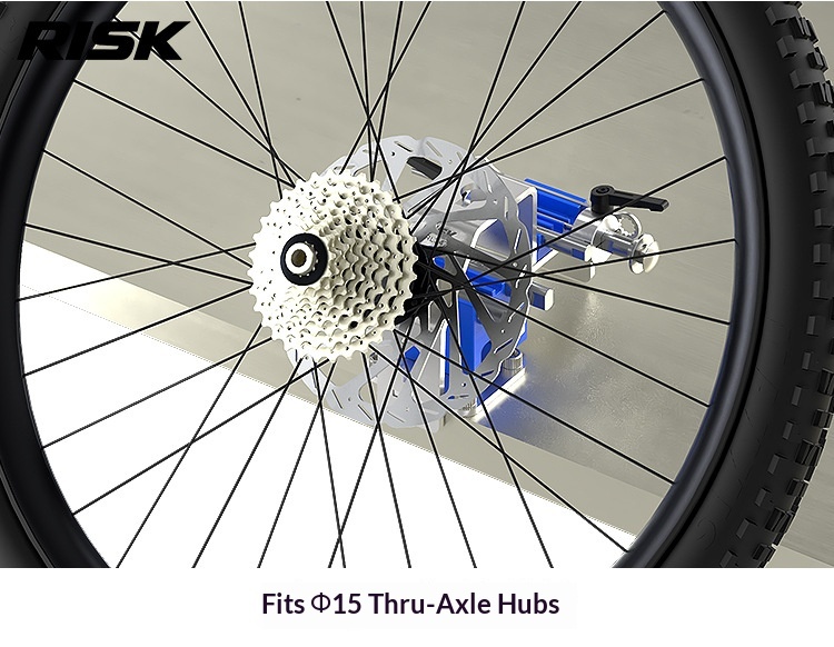 RISK RL347-350 Bicycle Wheel Hub Fixing Tool Set for MTB Road Bike Wheelset Maintenance, Quick Release & Thru Axle Hub Holder