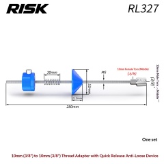 RISK RL327 3/8" Quick Release Anti-Drop Tool