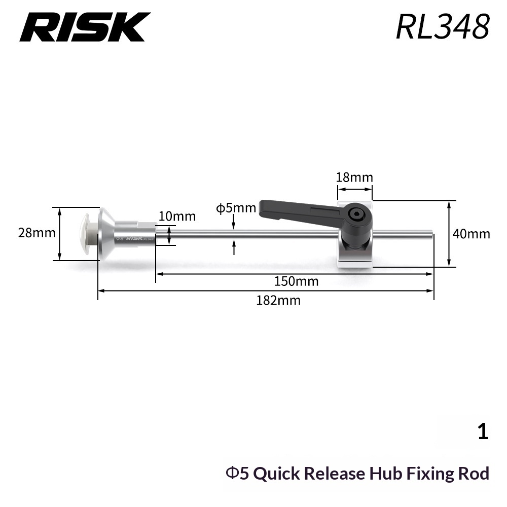 RISK RL347-350 Bicycle Wheel Hub Fixing Tool Set for MTB Road Bike Wheelset Maintenance, Quick Release & Thru Axle Hub Holder