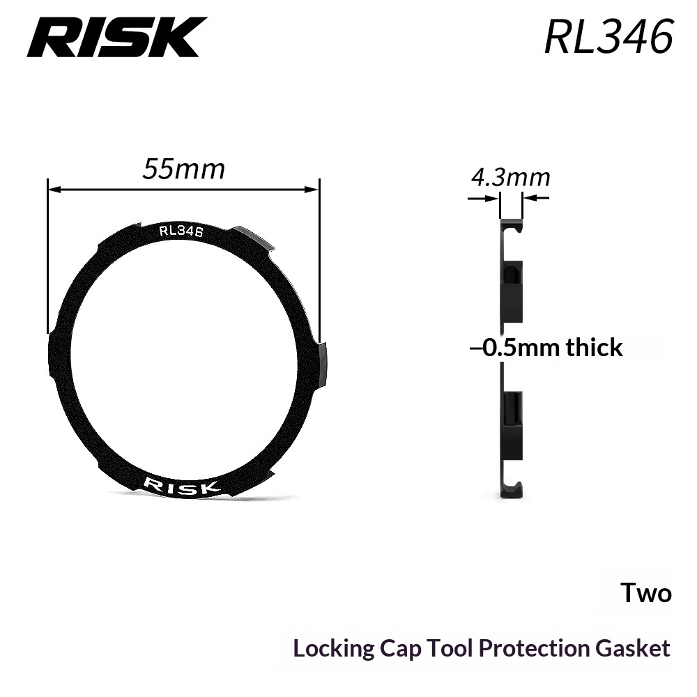RISK RL345-346 Bike Centerlock Disc Rotor Lockring Removal Socket Tool for 44mm 16-Notch BB52 RS500 GXP Bottom Bracket