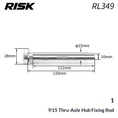 Φ15 Thru Axle Hub Fixing Rod