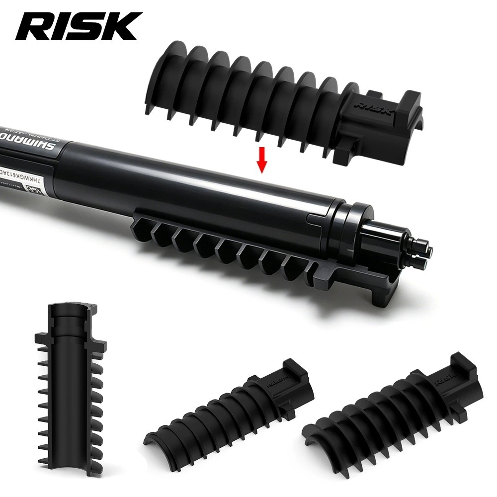 RISK RL343/RL344 Di2 Electronic Shifting Battery Holder Sleeve for Round Seatposts, Rubber Battery Mount Adapter for Shimano BT-DN300