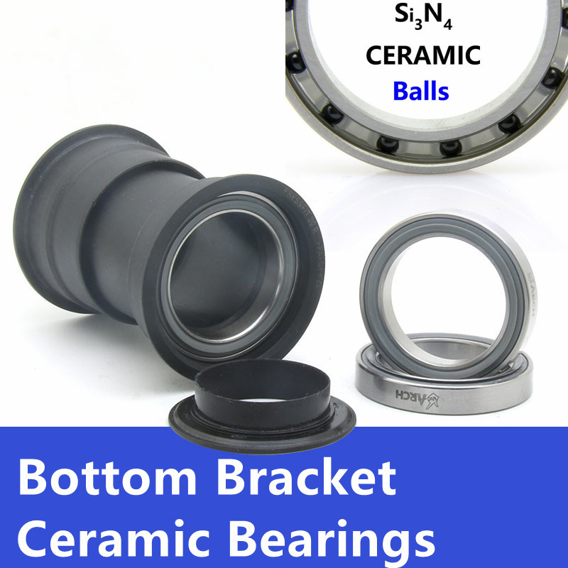 Ceramic Bearing for Road Bike Mountain Bottom Bracket BB30 Repair Hollow Press-in 6805 6806-2RS Repair Parts 37 42 BB Bearings