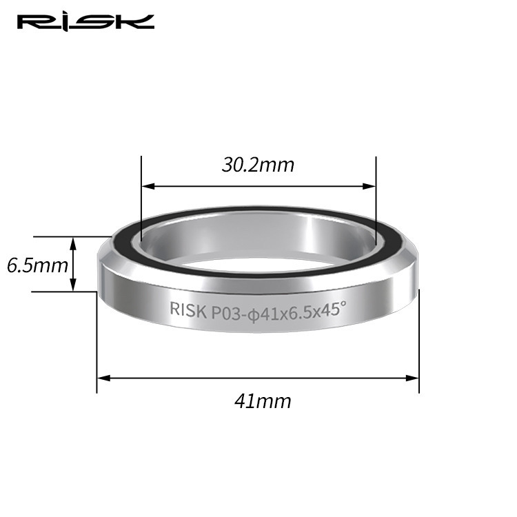 RISK RA150 Bicycle Headset Bearing 41/41.8/47/49/52mm Sealed Steel Double Bearing for MTB Road Bike Headset Repair