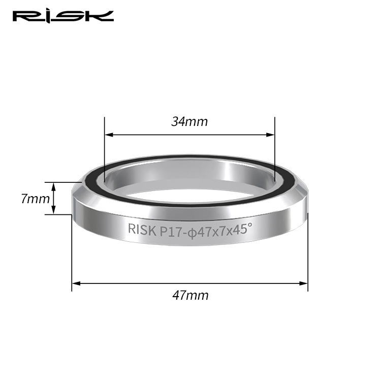 RISK RA150 Bicycle Headset Bearing 41/41.8/47/49/52mm Sealed Steel Double Bearing for MTB Road Bike Headset Repair
