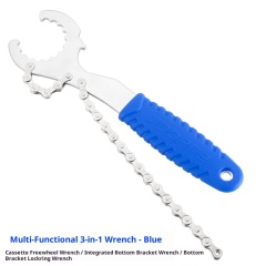 Three-in-one bottom bracket wrench
