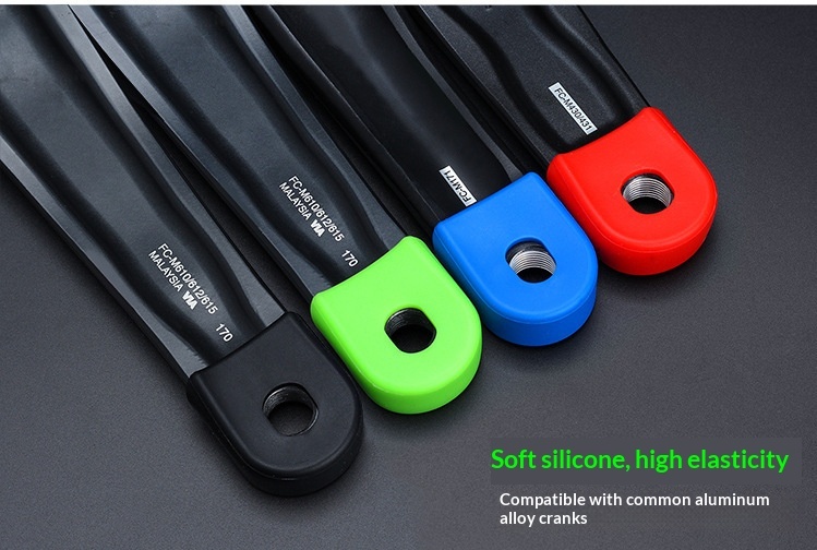 RISK RA139 Silicone Bike Crank Arm Protector Covers for Road & MTB, 1 Pair