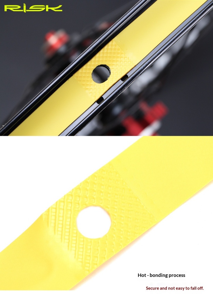 RISK RA141 PVC Bicycle Rim Tape 2 pcs Anti-Puncture Rim Strip for Road & MTB Wheels