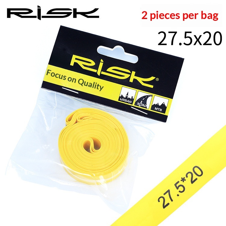 RISK RA141 PVC Bicycle Rim Tape 2 pcs Anti-Puncture Rim Strip for Road & MTB Wheels