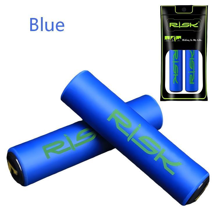 RISK RA151 Foam Bike Handlebar Grips with Bar End Plugs for 22.2mm Bars
